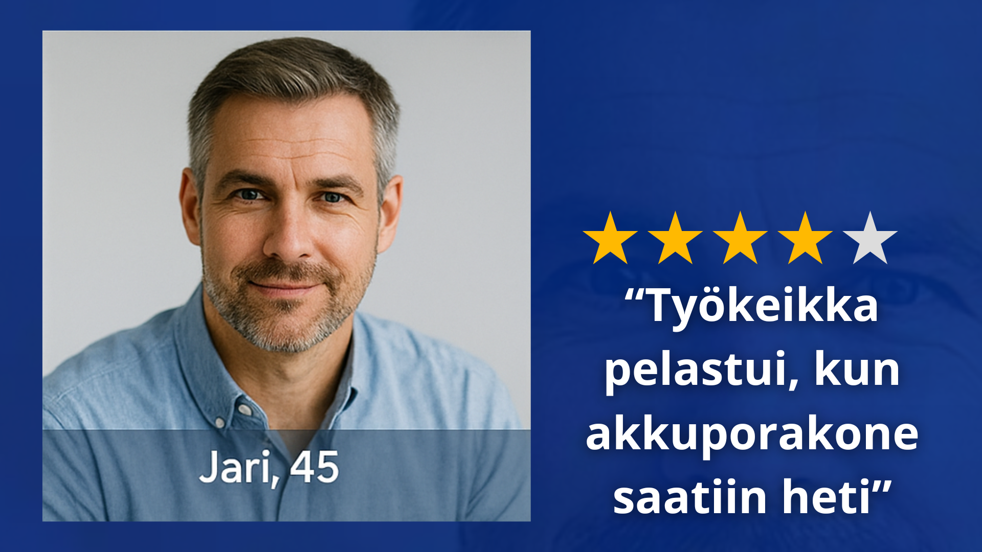 Jari, 45, Turku – työkalujen kanssa